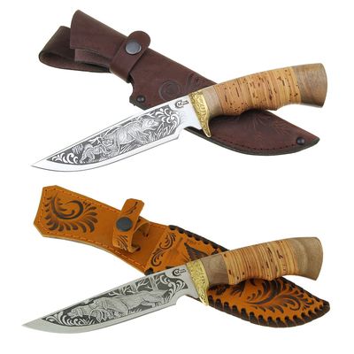 Нож Легионер нержав. сталь литье береста гравировка