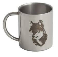 Термо-кружка из нерж. стали 280 мл "Волк"