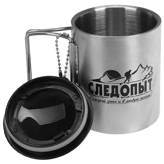 Кружка изотермическая 300мл скл. ручки