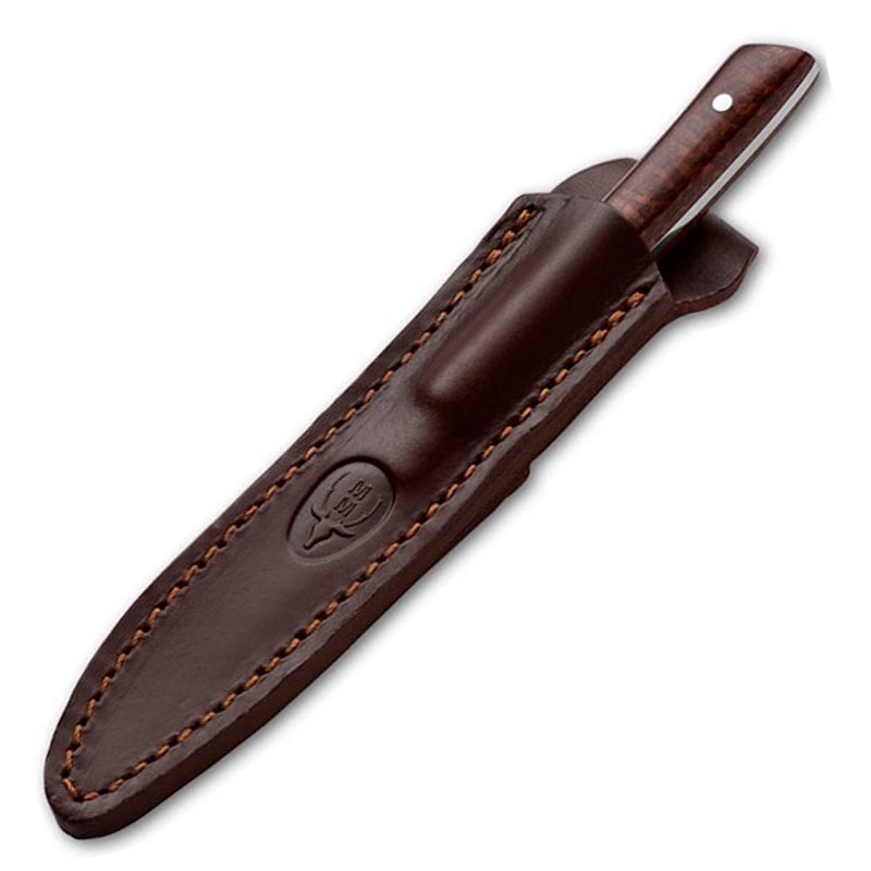 Нож (рук.-змеин.дер., серебр.,ник.,., кож.ножны)